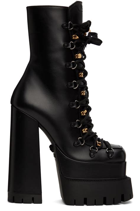 versace aevitas platform|Versace platform heel boots.